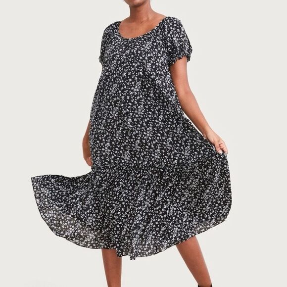Hatch Dresses & Skirts - Hatch Secret Nursing Maternity Dress size Large Floral Midi Flowy Tiered